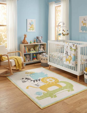 4' x 6' Animals Whimsy Kids Rug
