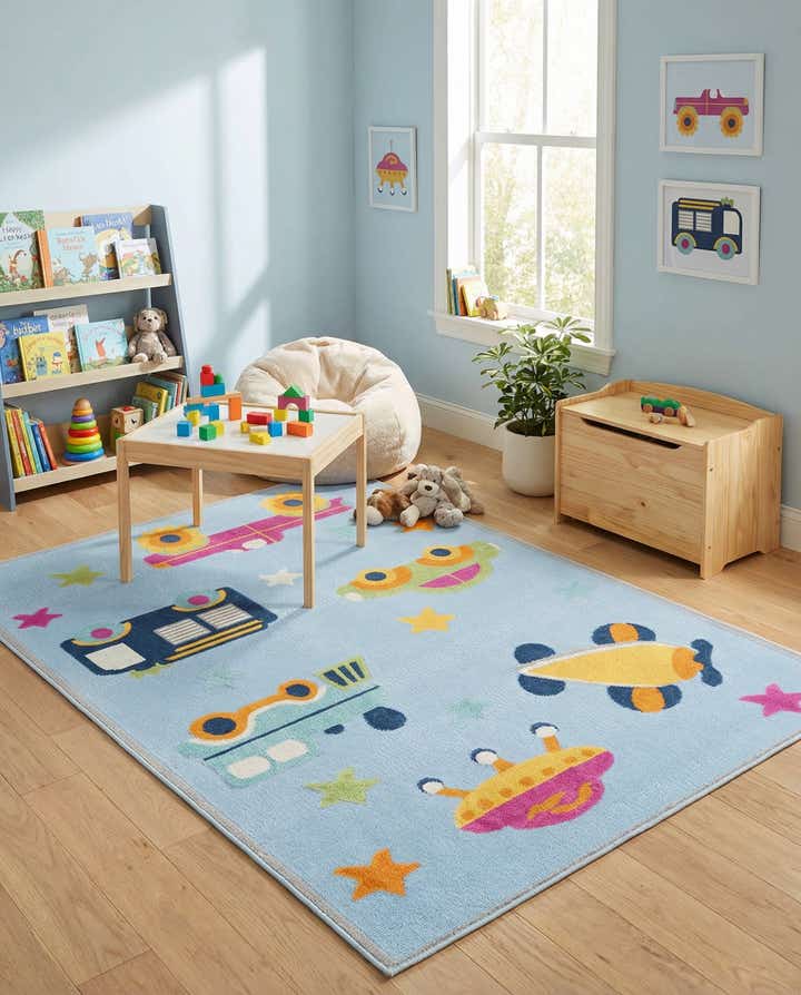 5' 3 x 7' 7 Easy-Clean Indoor / Outdoor Rug
