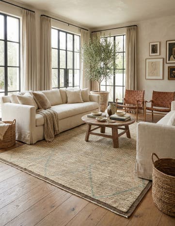 8' 5 x 10' 10 Hand Knotted Moroccan Wool Rug