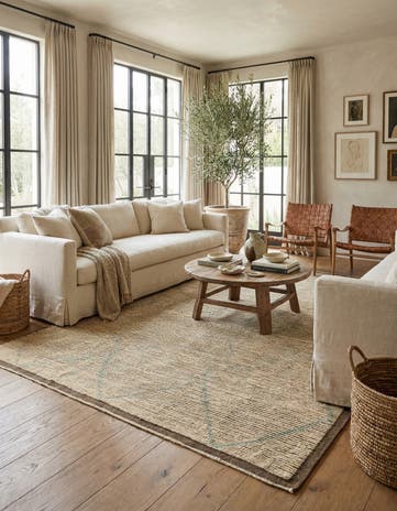 8' 5 x 10' 10 Hand Knotted Moroccan Wool Rug