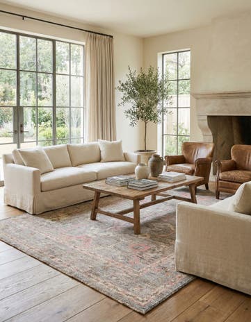 8' 6 x 12' 5 Hand Knotted Oushak Wool Rug
