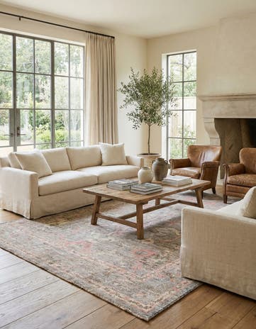 8' 6 x 12' 5 Hand Knotted Oushak Wool Rug