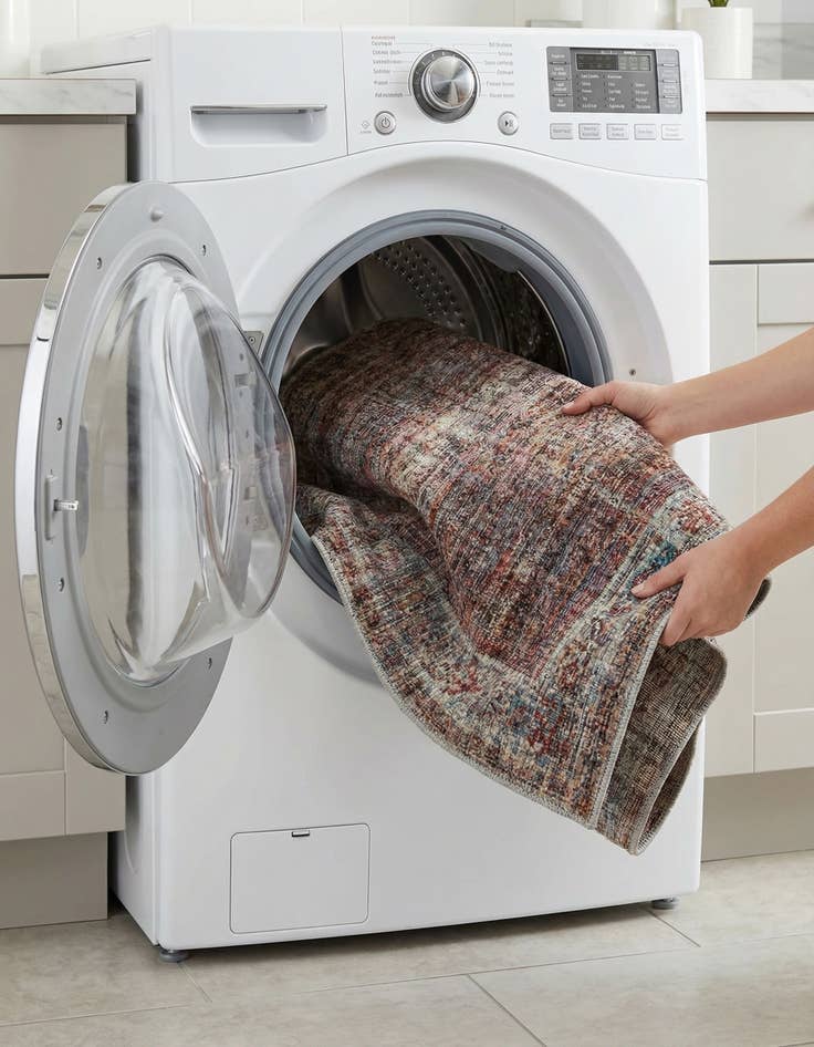 Detail image of  2' 7 x 12'  Washable Nostalgia Runner Rug