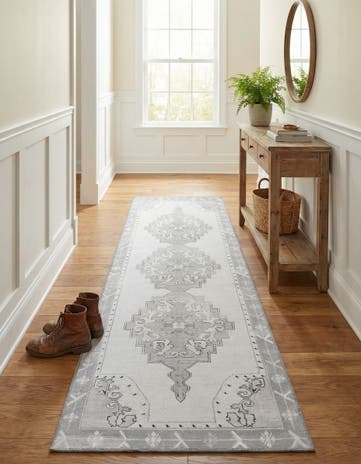 2' 6 x 10' Washable Timeless Runner Rug