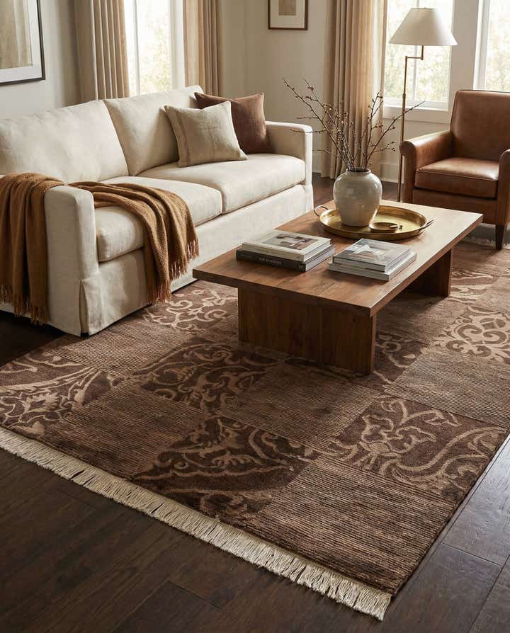 6' 8 x 10' Hand Knotted Darya Wool Rug
