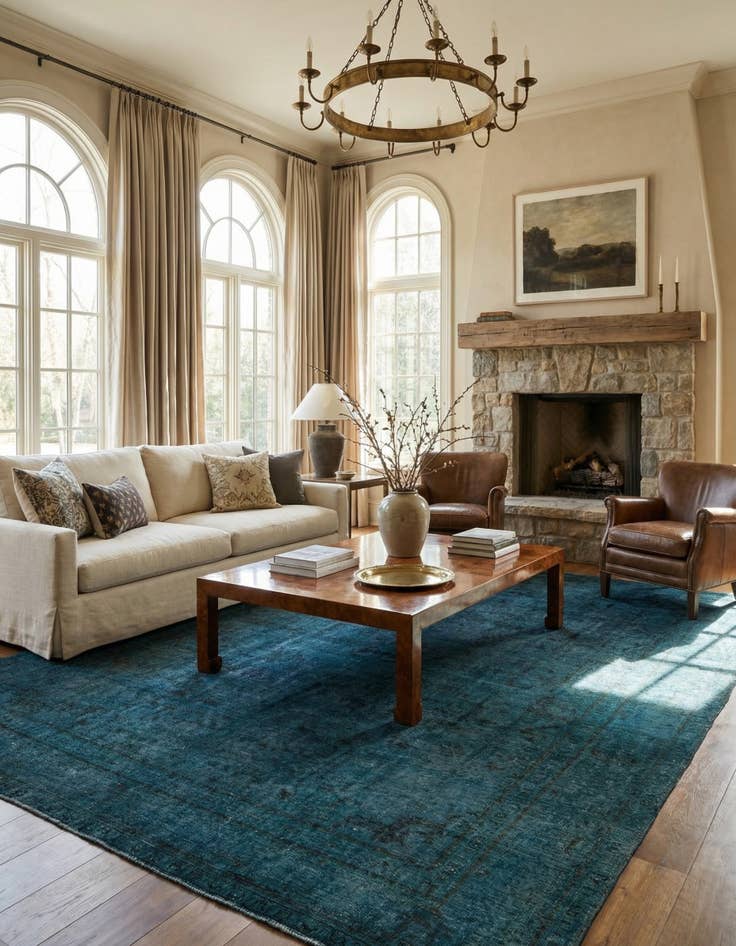 Detail image of 10' 1 x 12' 2  Hand Knotted Ultra Vintage Persian Wool Rug