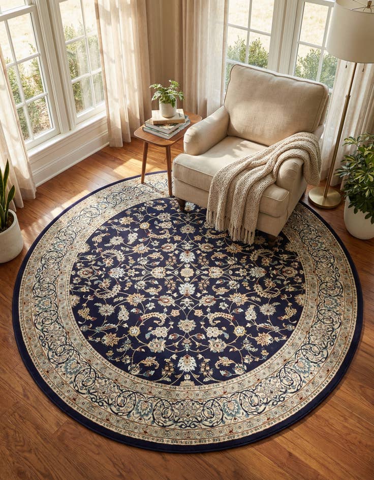 Detail image of 10' x 10' Nain Design Round Rug