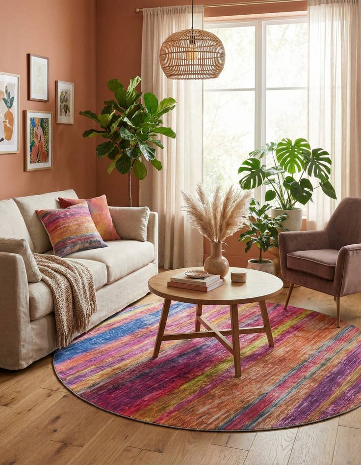 Detail image of  7' 7 x 7' 7 Asha Round Rug