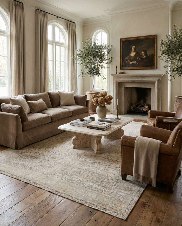 7' 9 x 11' Hand Knotted Ultra Vintage Persian Wool Rug