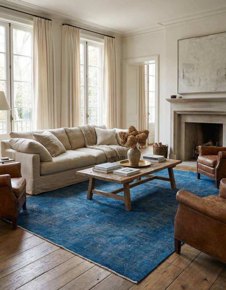 Detail image of 6' 3 x 9' 7  Hand Knotted Ultra Vintage Persian Wool Rug