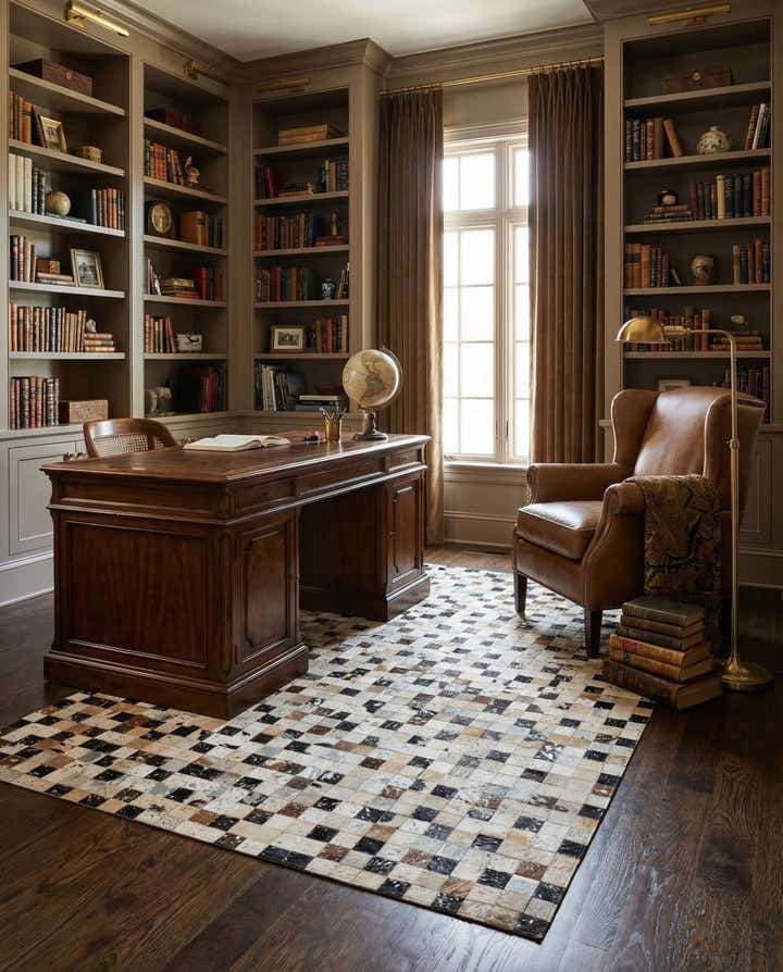 5' x 7' 11 Cowhide - Patchwork Rug