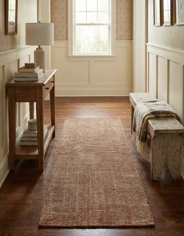 2' x 6' 1 Hand Woven Jill Zarin English Manor Wool Runner Rug