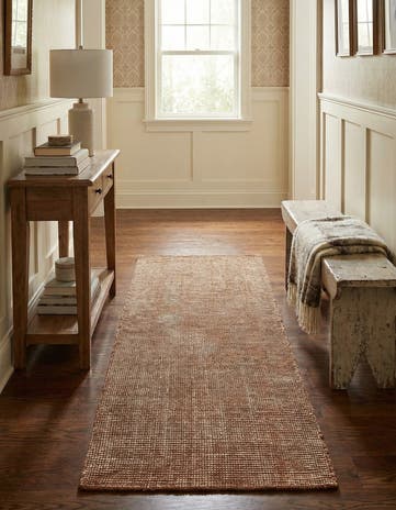 2' x 6' 1 Hand Woven Jill Zarin English Manor Wool Runner Rug