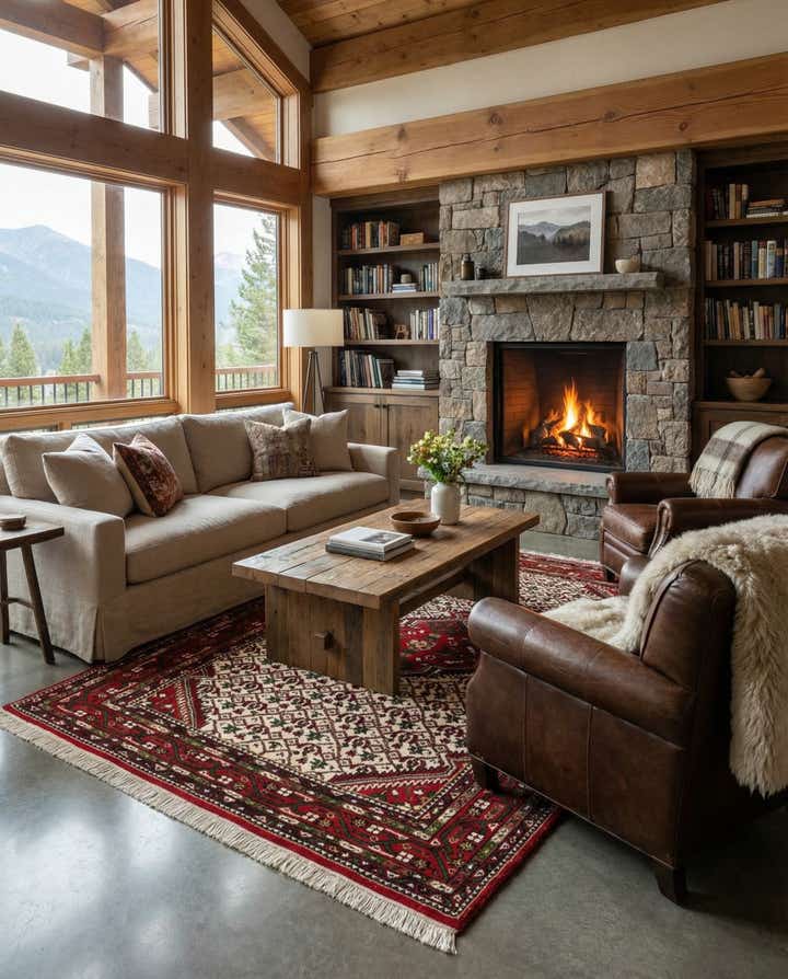 5' 8 x 7' 10 Hand Knotted Bidjar Wool Rug