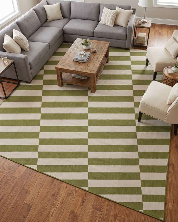 13' x 13' Easy-Clean Ribbon Indoor / Outdoor Square Rug