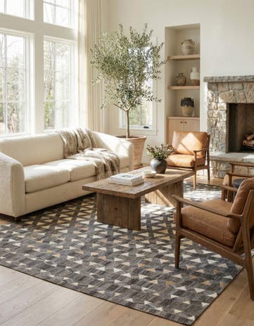 5' 1 x 7' 9 Cowhide Rug