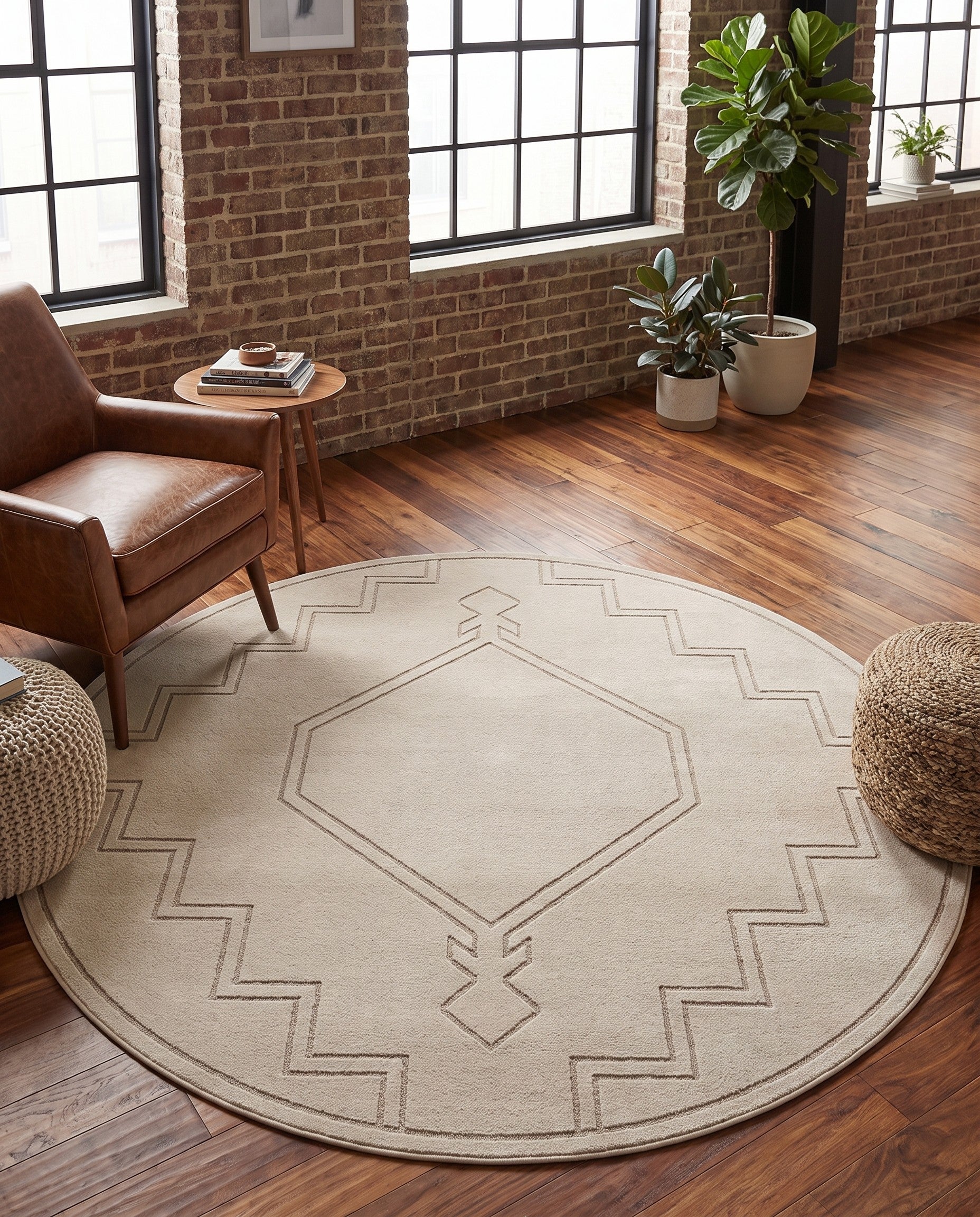 8' x 8' Contour Round Rug