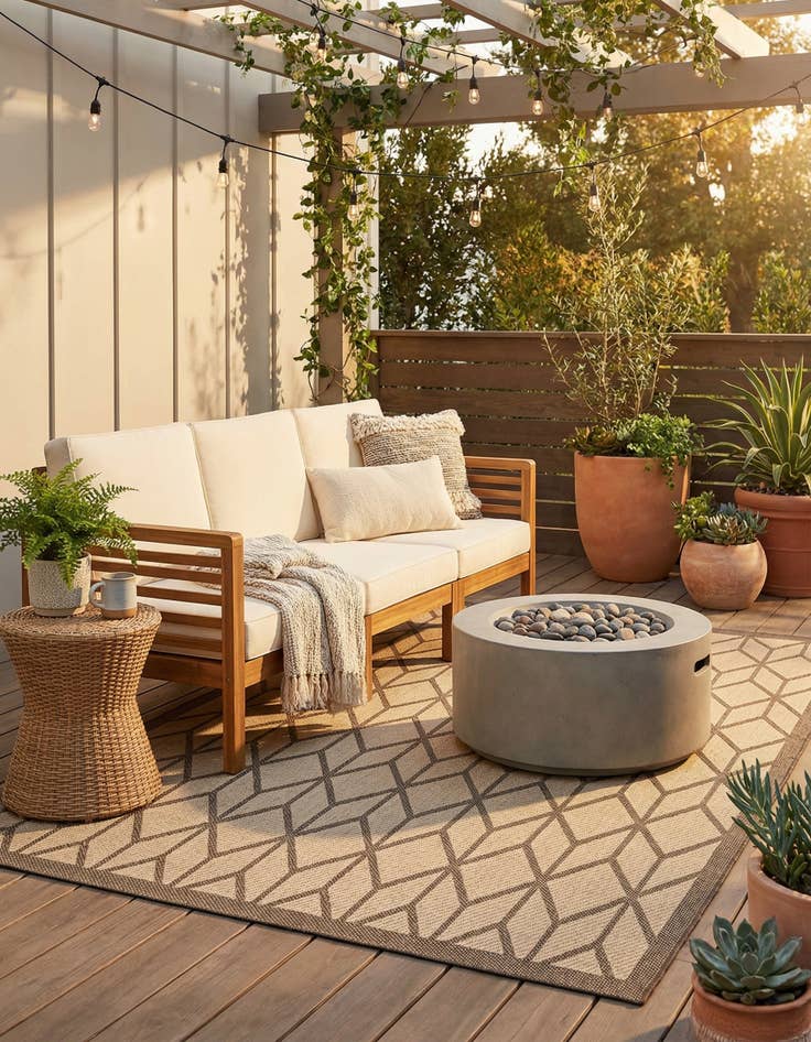 Detail image of  8' x 8' Dunes Square Rug