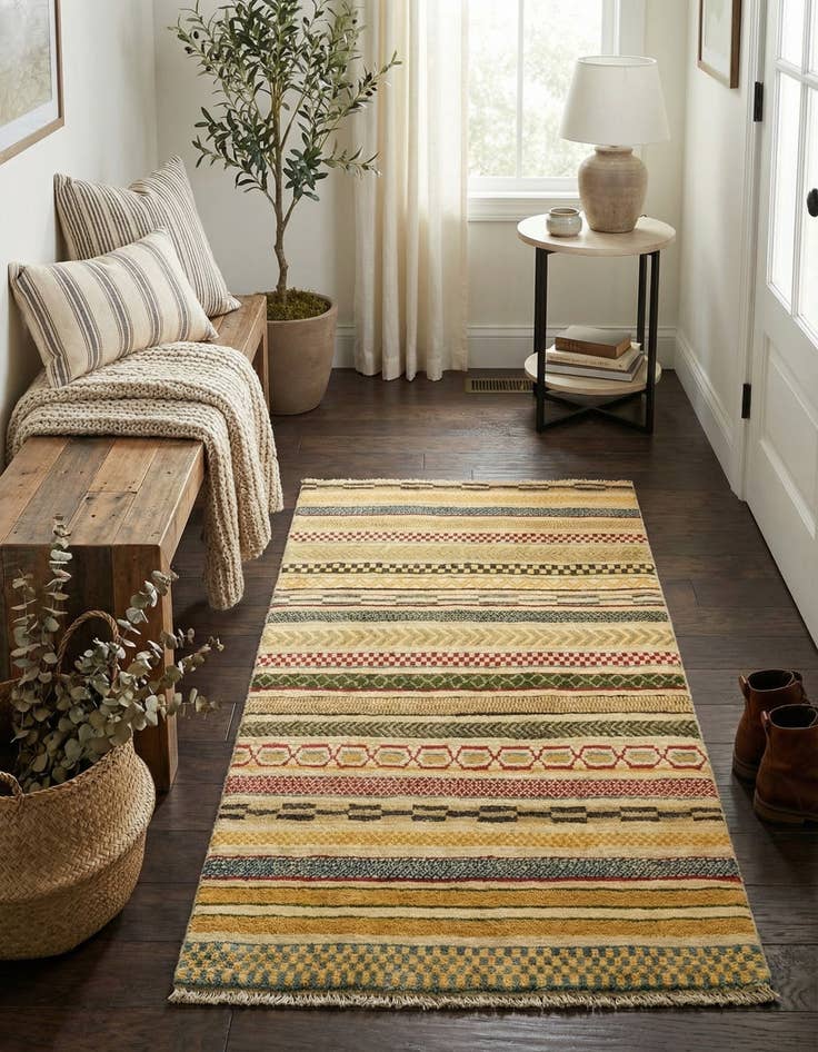 Detail image of 2' 9 x 3' 11  Hand Knotted Modern Ziegler Rug