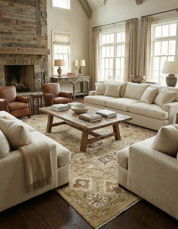 11' 4 x 16' 5 Hand Knotted Oushak Rug