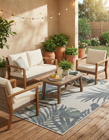 6' x 9' Easy-Clean Baja Indoor / Outdoor Rug