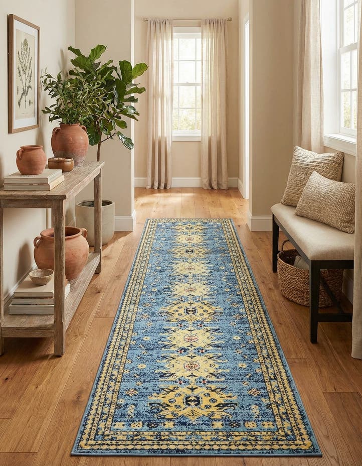 3' x 16' 5 Heris Runner Rug