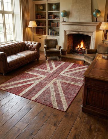 6' 5 x 6' 10 Hand Knotted Ultra Vintage Persian Wool Square Rug