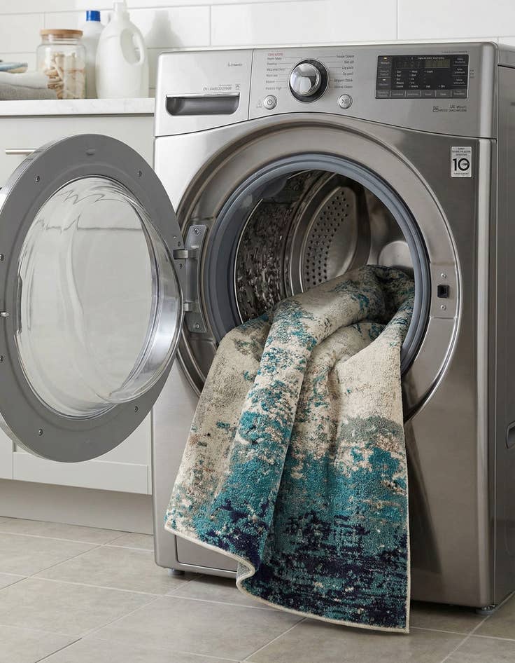 Detail image of  5' 3 x 8'  Washable Vivid Rug