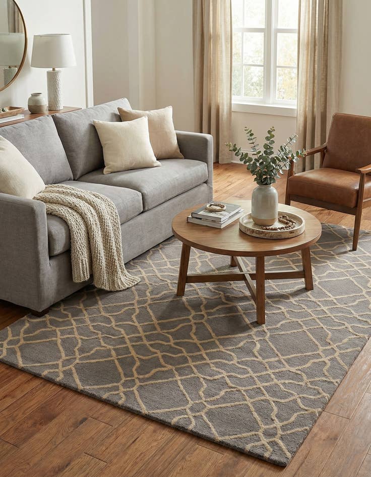 Detail image of 5' 1 x 8' Luna Wool Rug