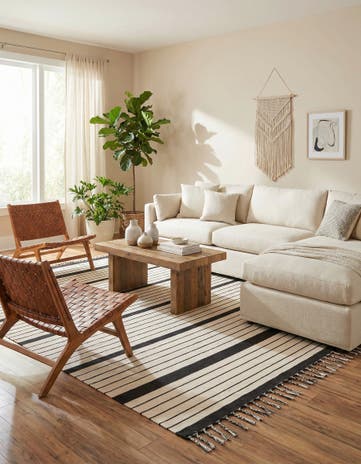 9' x 12' Hand Woven Chindi Cotton Rug
