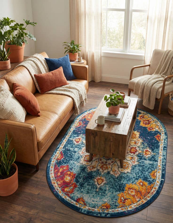 Detail image of 5' x 8' Parker Oval Rug