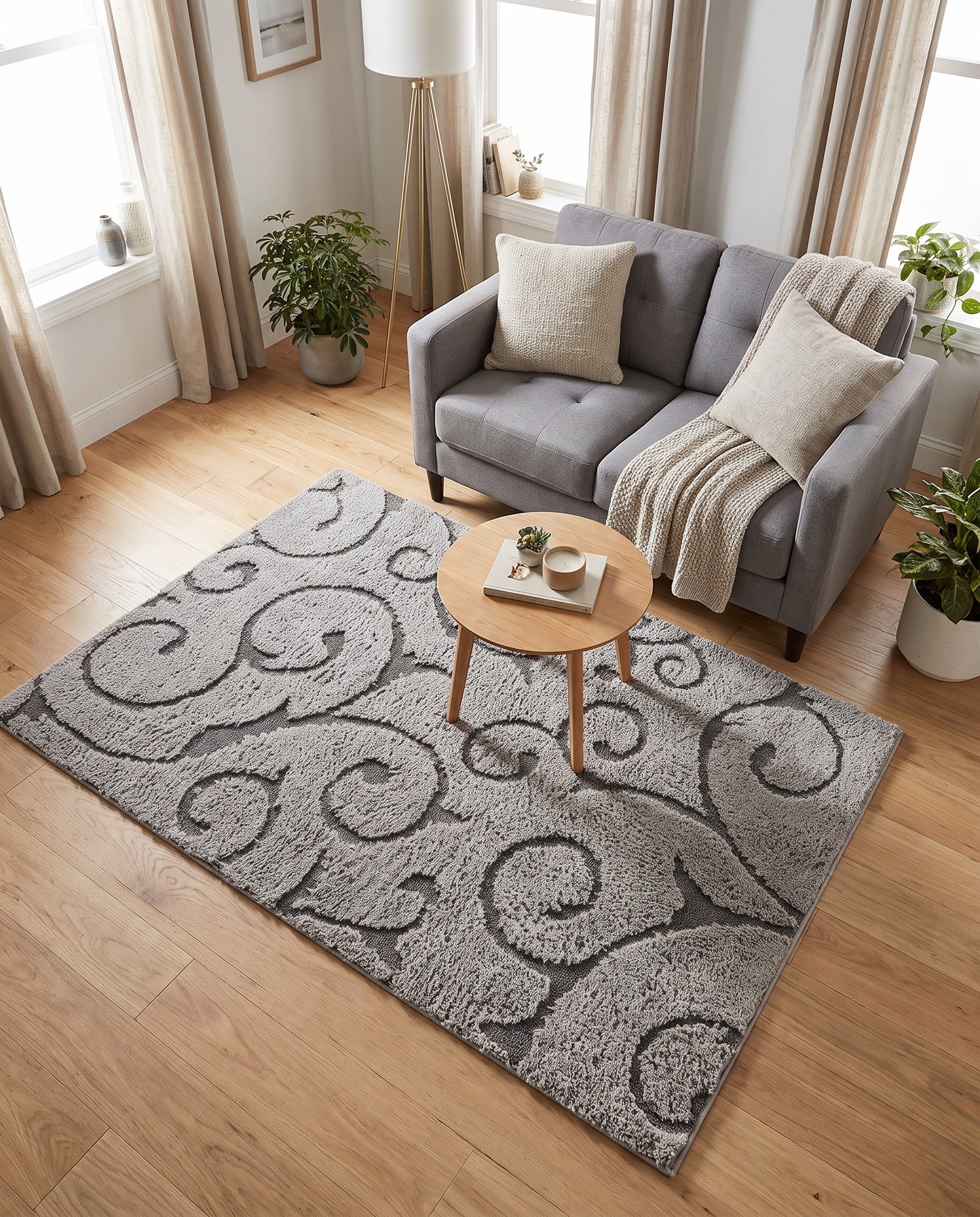 4' x 6' Botanical Shag Rug