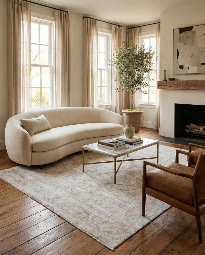 7' 4 x 10' 10 Hand Knotted Ultra Vintage Persian Wool Rug