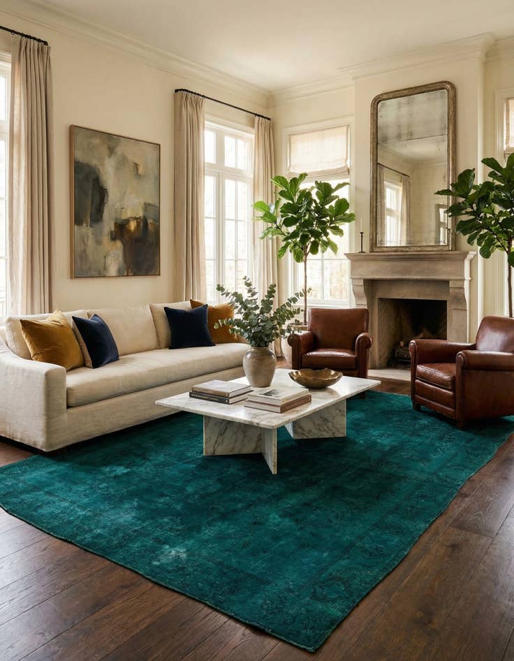 Detail image of 8' 7 x 12' 4  Hand Knotted Ultra Vintage Persian Wool Rug