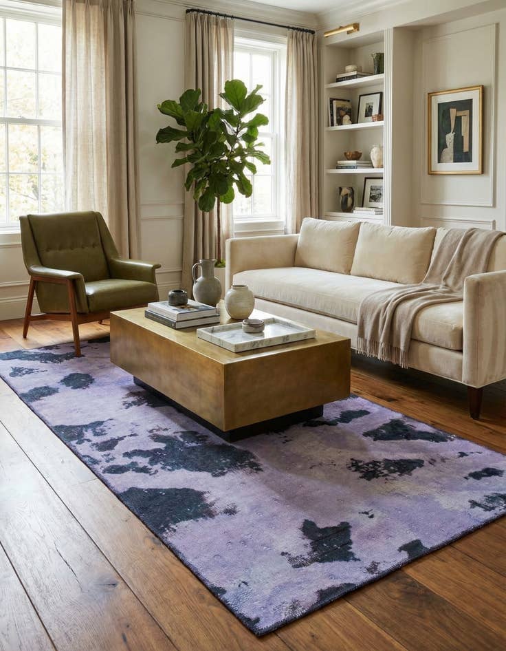 Detail image of 3' 2 x 7'  Hand Knotted Ultra Vintage Persian Wool Runner Rug