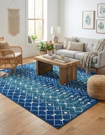 7' 10 x 7' 10 Moroccan Trellis Square Rug