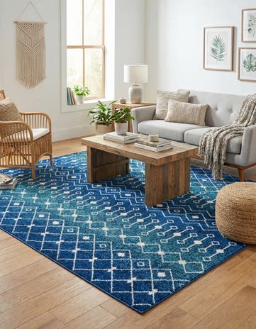 7' 10 x 7' 10 Moroccan Trellis Square Rug