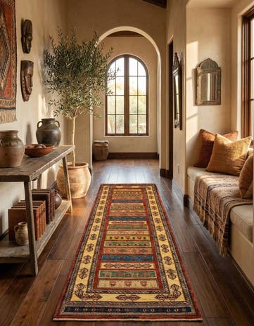 2' 9 x 9' 5 Luribaft Wool Runner Rug