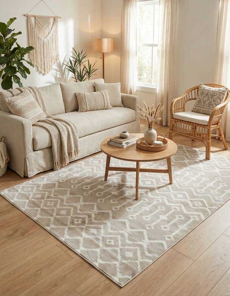 Detail image of  4' x 6' Kasbah Trellis Rug