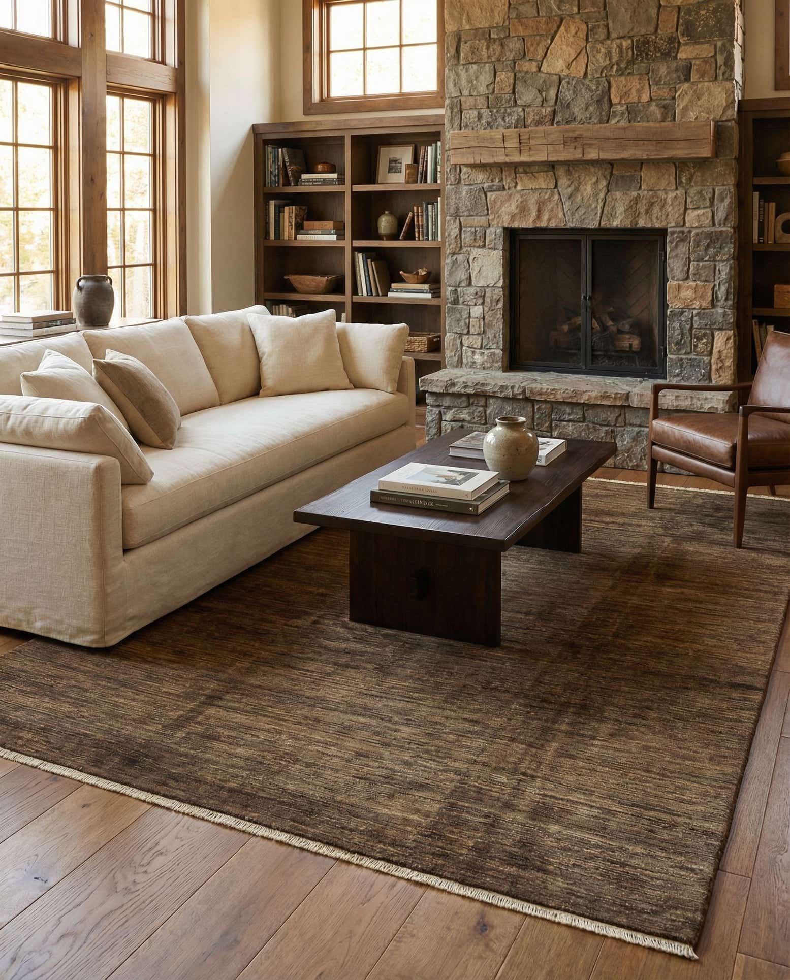 6' 7 x 9' 10 Hand Knotted Modern Ziegler Rug