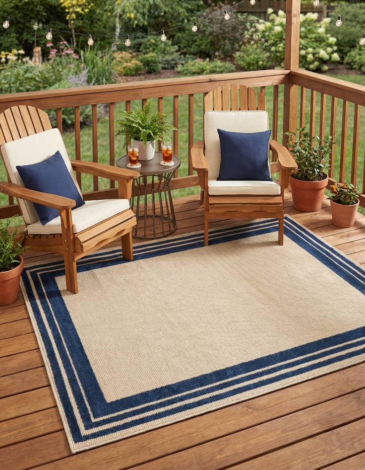 Detail image of 4' x 6' Easy-Clean Aruba Indoor / Outdoor Rug