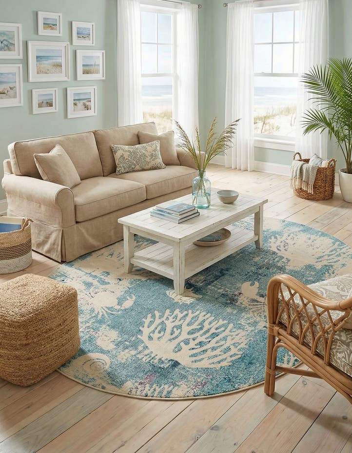 7' 10 x 10' Washable Amalfi Oval Rug