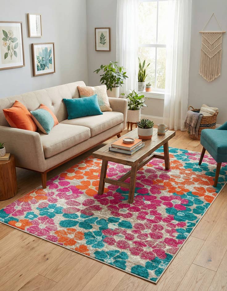 Detail image of  4' x 6' Azalea Rug