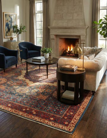 6' x 8' 7 Hand Knotted Mamluk Ziegler Oriental Rug