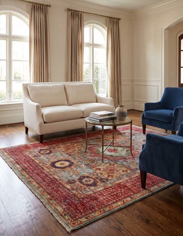 5' x 6' 5 Hand Knotted Mamluk Ziegler Rug
