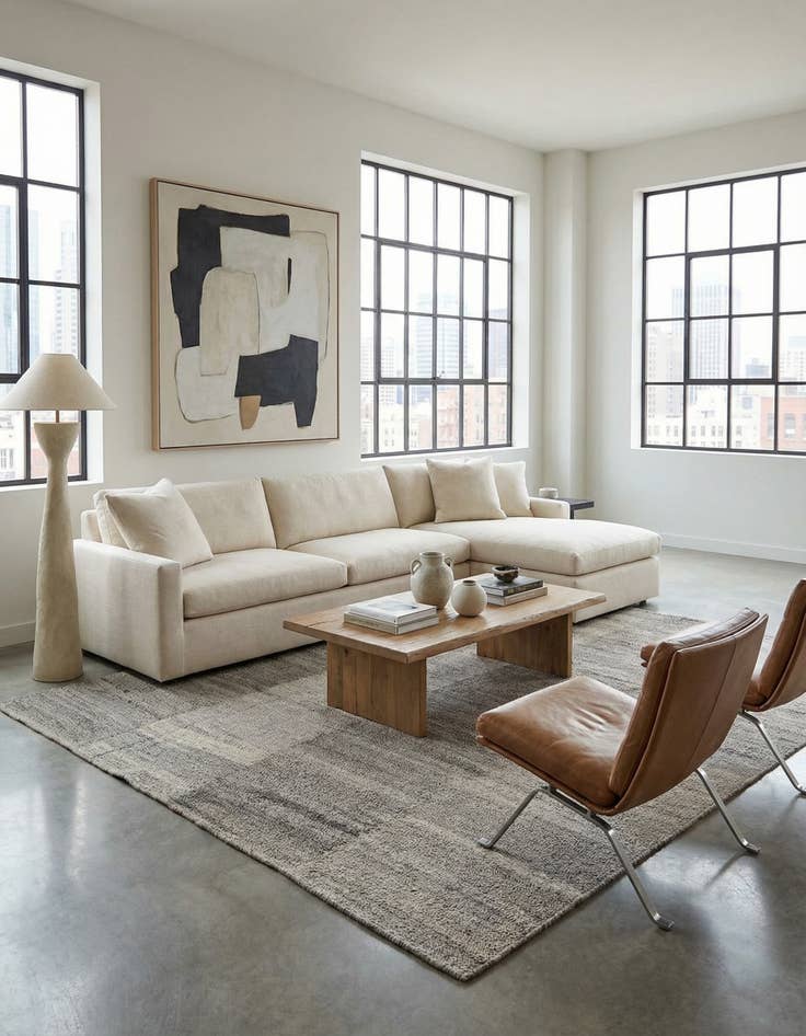 Detail image of 9' 3 x 12'  Hand Woven Kilim Modern Wool Rug