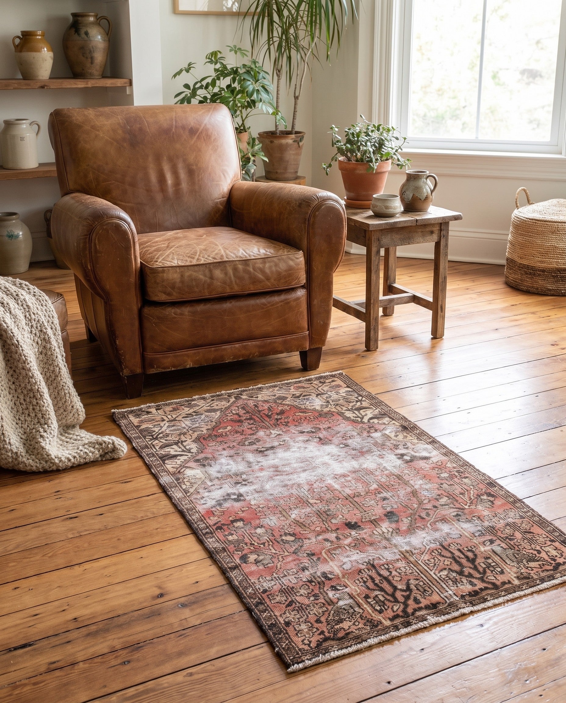 3' x 5' 5 Hand Knotted Ultra Vintage Persian Wool Rug