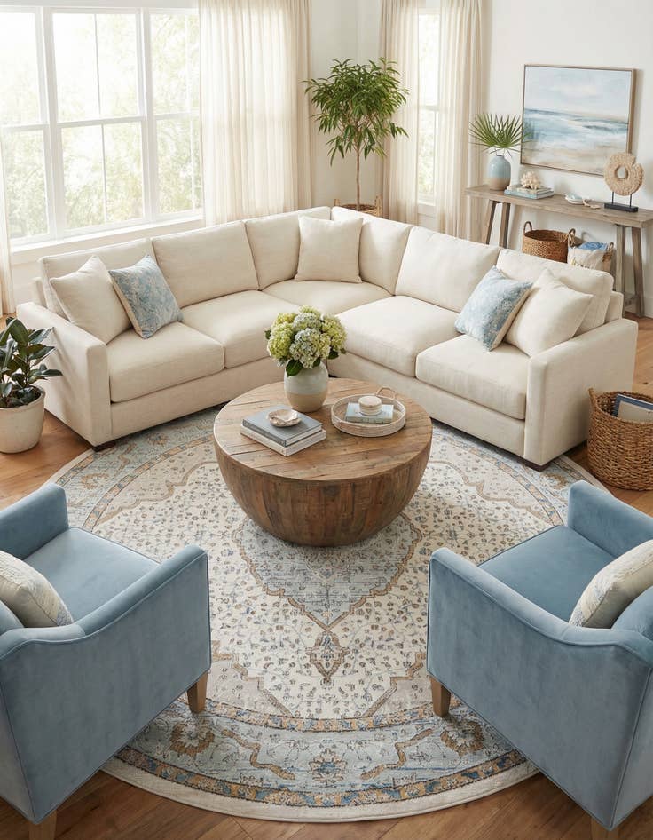 Detail image of 12' x 12' Nyla Round Rug