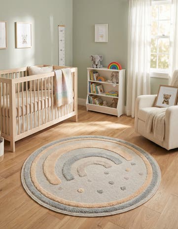 5' x 5' Whimsy Kids Round Rug