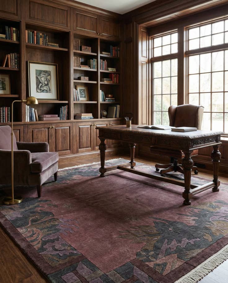 Detail image of 8' 2 x 8' 2 Hand Knotted Tibet Wool Square Rug